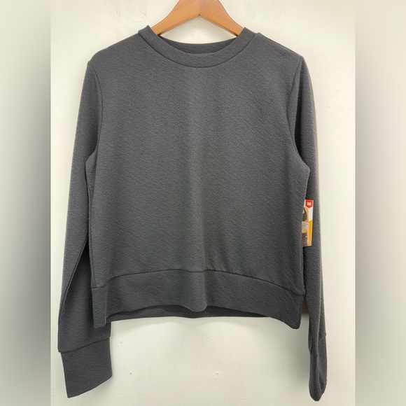 Avia Tops - Avia size Medium Women’s Black Textured Long Sleeve Tee NWT